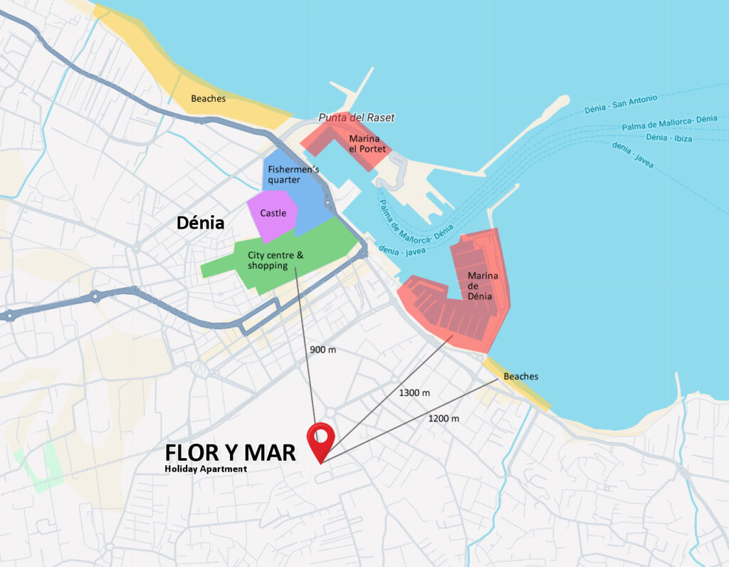 locatie-flor-y-mar-appartement-denia-loopafstand