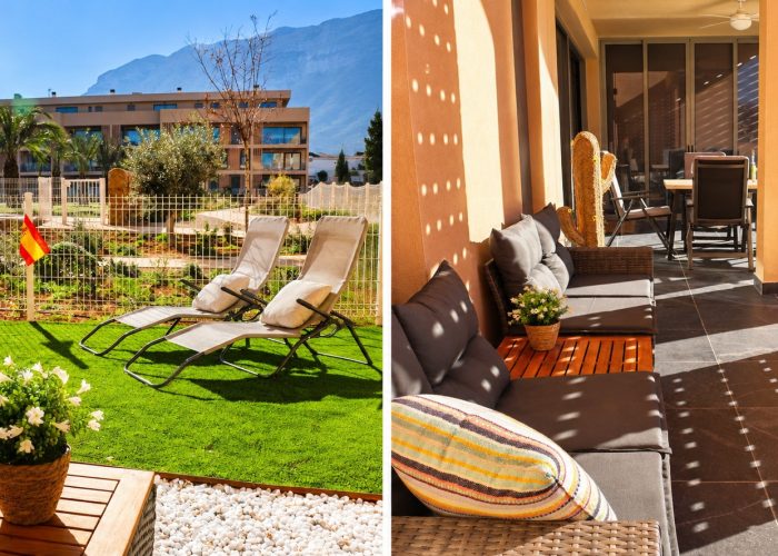 koffie tuin en loungebank