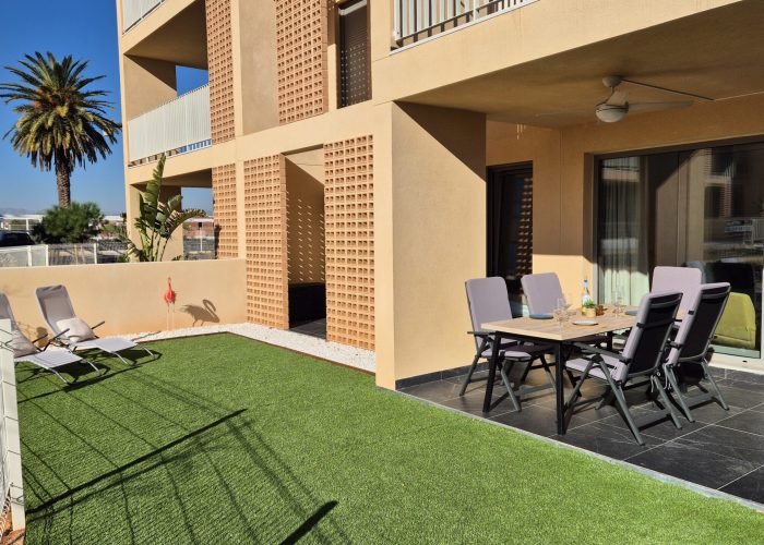 tuin en terras appartement